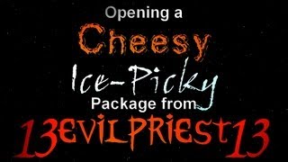 Opening a Cheesy IcePicky Package from 13evilpriest13 unboxing unboxingvideo packageopening [upl. by Lairbag]