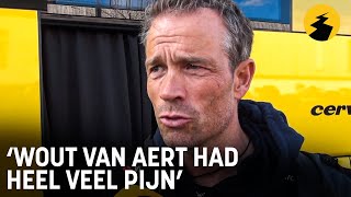 Grischa Niermann na horrorcrash in Dwars door Vlaanderen quotWout van Aert had heel veel pijnquot [upl. by Ardin806]