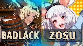 GBVSR🔥Badlack Lowain Vs zosu Vikala🔥 High Level Gameplay [upl. by Rebna]