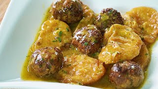 ALBÓNDIGAS CON PATATAS A LA IMPORTANCIA ECÓNOMICO Y DELICIOSO [upl. by Maitland]