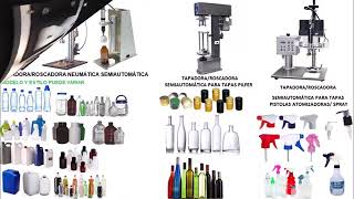 Tapadoras manuales semiautomáticas y automáticas para todo tipo de botellas [upl. by Saravat]