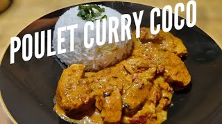 POULET CURRY LAIT DE COCO 🍗🥥RECETTE FACILE 20 [upl. by Ditzel]