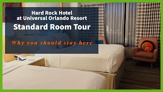 Hard Rock Hotel Standard Room Tour  Universal Orlando [upl. by Mera]