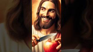 Jesus Christ is eating a apple 🍎 marvel jesus love respect trending [upl. by Asyla]