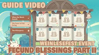 Guide All 8 Fecund Blessings Locations Part 2 Weinlesefest  Genshin Impact [upl. by Eben]