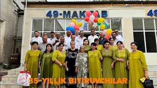 BERUNIY TUMANI 49MAKTAB 35YILLIK UCHRASHUV 🥳✅ [upl. by Rennat]