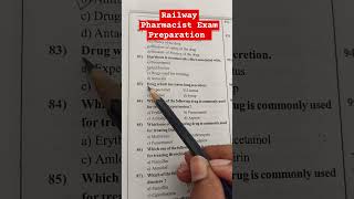 Railway Pharmacist Exam Preparation GPATDISCUSSIONCENTER PHARMAROCKSMEDICINE pharmamcq [upl. by Wivinia]