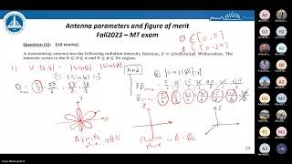 ECE432s Antenna Engineering and Propagation  Fall23 Midterm Solution  Eng Omar Eid [upl. by Natika687]