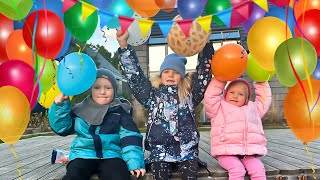 Outdoor Colorful BALLOONS Nicole Adam And Bridget [upl. by Richey195]