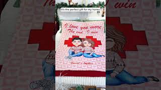 I Love You More  Personalized Blanket [upl. by Anayhd]