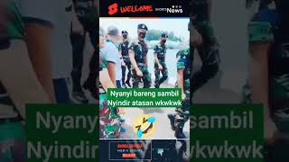 Ketika anggota TNI nyanyi sambil nyindir atasan army tni komando bravotni facts bravo funny [upl. by Arraeit861]