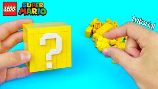 LEGO Super Mario Question Mark Block  How To Build Tutorial [upl. by Samale]