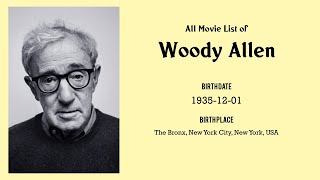 Woody Allen Movies list Woody Allen Filmography of Woody Allen [upl. by Elfrieda961]