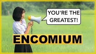 Learn English Words  ENCOMIUM  Meaning Vocabulary Lesson with Pictures and Examples [upl. by Ezarra]