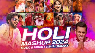 Holi Mashup 2024  Visual Galaxy  Best of Holi Dance Mashup 2024  Holi Special Party Songs [upl. by Ellivro]