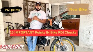 Pre delivery Inspection PDI of New Bike pdi predelivery newbike inspection bike motovlog [upl. by Eppillihp]