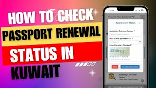 Kuwait Me Apna Passport Renewal Status Kaise Check Karen  How To Check Your Passport Renewal Status [upl. by Aranahs]