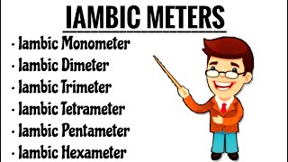 IAMBIC METER In Poetry  Iambic PentameterTetrameter Hexameter Trimeter Dimeter Monometer HINDI [upl. by Brandon988]