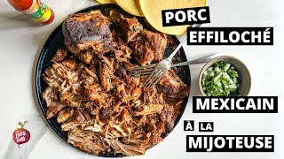 PORC EFFILOCHÉ MEXICAIN À LA MIJOTEUSE 🌮 🐷 [upl. by Eimmelc]