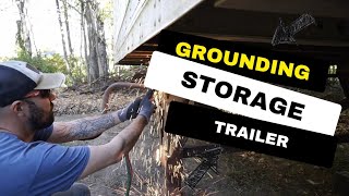 Putting Storage Trailer On The Ground [upl. by Eglantine356]