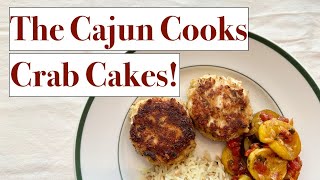 Crab Cakes  The Cajun Cooks Crab Cakes [upl. by Etyam798]