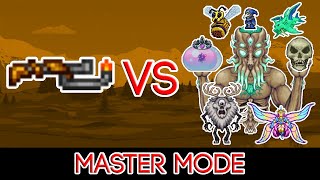 Terraria 144  Flamethrower vs ALL Bosses Master Mode [upl. by Eciryt]