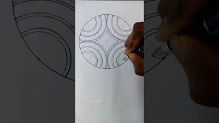 💙 shorts art mandala creativemandala satisfying drawing easydrawing [upl. by Ellenwahs934]