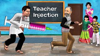 Pagal Doctor Laya Bade Injection School Mein Funny Injection Hindi Kahani Hindi Moral Hindi Stories [upl. by Binetta]