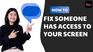 How To Fix Someone Has Access To Your Screen Message Problem  You’re Sharing Your Screen Error [upl. by Aydin362]