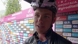 Luke Lamperti  Interview at the start  Stage 18  Giro dItalia 2024 [upl. by Ruscio263]