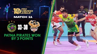 Patna Pirates Held Their Nerve In a Thrilling Contest To End Gujarats Winning Run  PKL 10 [upl. by Coltun]