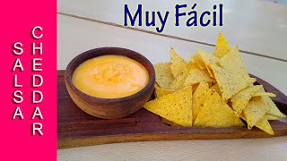 SALSA de QUESO CHEDDAR 🧀 con solo 2 ingredientes [upl. by Karrah]