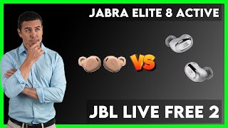 Jabra Elite 8 Active vs JBL Live Free 2 Comparison [upl. by Srini242]