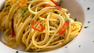 Spicy Garlic Butter Pasta  Dished Shorts [upl. by Sigfrid]