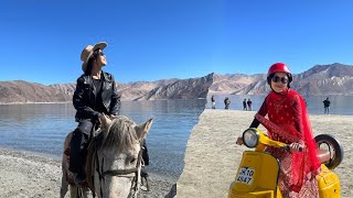 Pangong Lake  Most Scenic Lake In Ladakh  Saulule Riame [upl. by Sadinoel970]