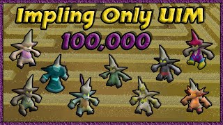 100000 Implings Caught  Impling Only UIM 8 [upl. by Ramat]