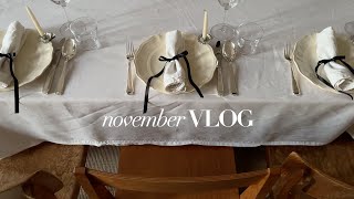 New kitchen table xmas gift guide friendsgiving amp holiday decorations  November Vlog  Nisi  AD [upl. by Palermo]