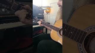 Renegades  X Ambassadors Guitar Chords Am  C  G  F Capo on 2nd fret Strum Down Down  Up Down Up [upl. by Bette-Ann412]