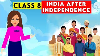 class 8 history chapter 10  India After Independence  Class 8 History [upl. by Yadnil554]