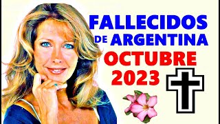 Figuras Fallecidas de Argentina en Octubre del 2023 [upl. by Letty979]