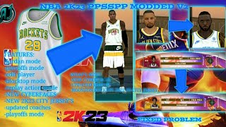 NBA 2K23 V2 TEXTURE MOD🔥  PPSSPP MODS  FIXED PROBLEM [upl. by Fryd]