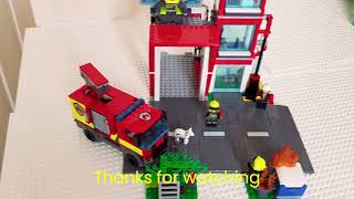 ANOTHER LEGO CITY BUILD Fire Station set 60320 [upl. by Ethel]