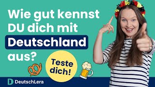 Teste deine Kenntnisse über Deutschland I Landeskunde Deutsch [upl. by Eilloh39]