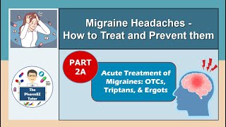 Migraine Headaches  Part 2A Treatment of Migraines  OTCs Triptans Ergots [upl. by Denni]