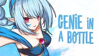 Nightcore  Genie in a Bottle Lyrics [upl. by Anomas]