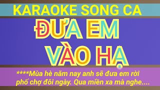 ĐƯA EM VÀO HẠ Karaoke Song Ca Tone Medium Tran Nam Organ [upl. by Norton]