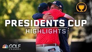 Presidents Cup Day 4 singles matches  EXTENDED HIGHLIGHTS  92924  Golf Channel [upl. by Zachar293]