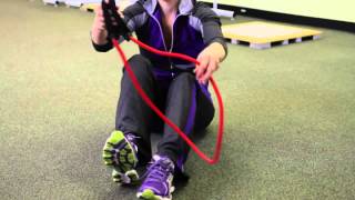 How to Slim Down Your Stomach With Resistance Bands [upl. by Eillil]