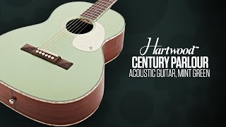 SOUNDCHECK Hartwood Century Parlour Acoustic Guitar Mint Green  Gear4music Guitars [upl. by Audrit]