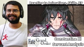 【FGO】Reacting to Constantine XI Skills Animation NP [upl. by Lenwood]